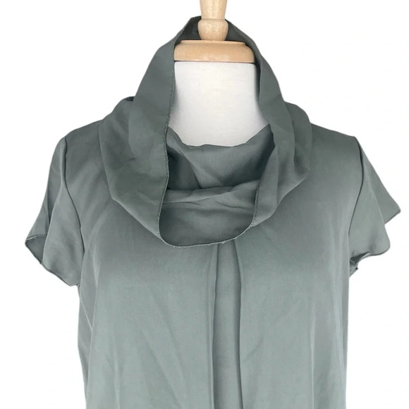 Marina Gigli Women Green Turtleneck Short Dress Size Large - Picture 3 of 9